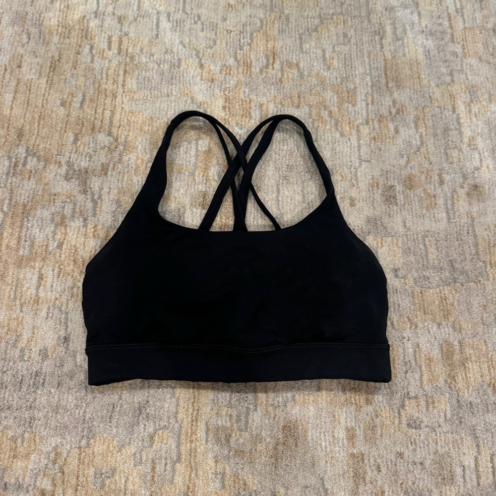 Black Lululemon Sports Bra, Size 4!